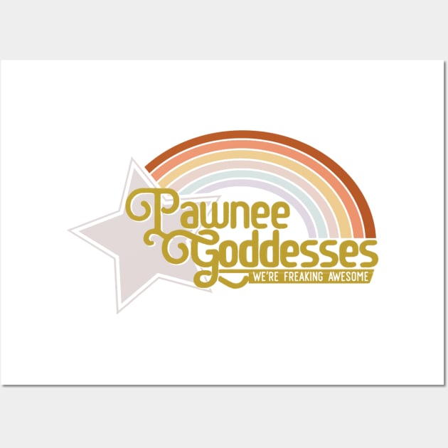 Pawnee Goddesses Rainbow Wall Art by LindsieMosleyCreative